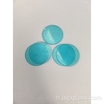 Verre de filtre passe-bande optique bleu QB21